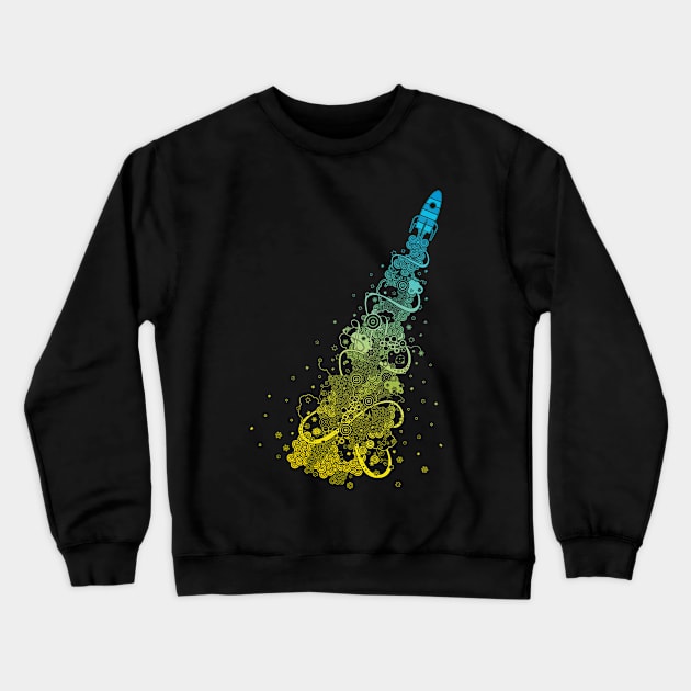 A trip into space Crewneck Sweatshirt by heavyhand